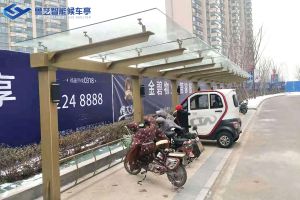 电动车玻璃充电棚