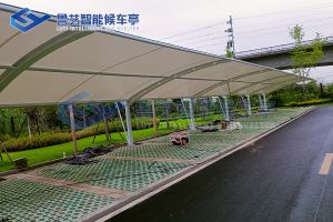 膜布局汽车棚