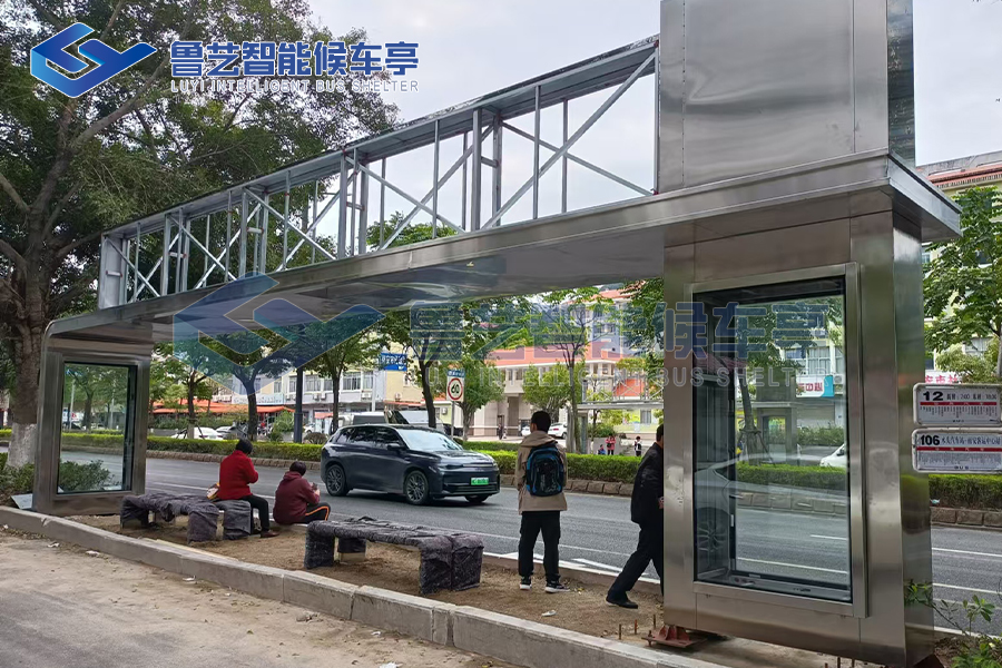福建不锈钢公交车候车亭名目案例，立异设想与耐用品德