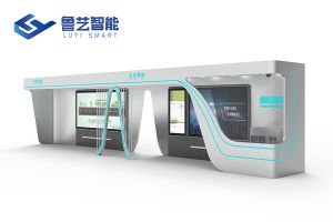 智能化半包围公交候车亭